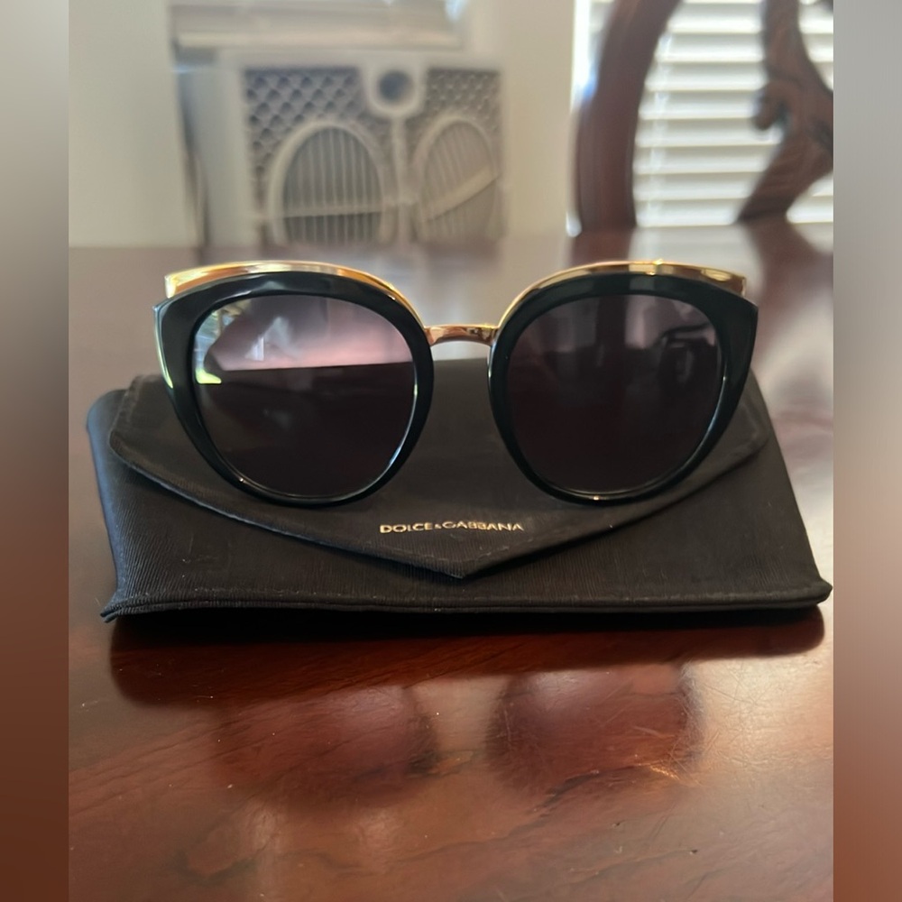 Dolce & Gabbana Black Sunglasses with Case